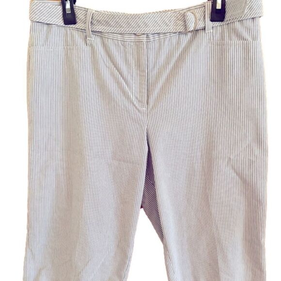 ALFANI BLUE and white striped Capris size 12 - Picture 1 of 7